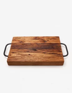 wooden cutting board, spanish revival